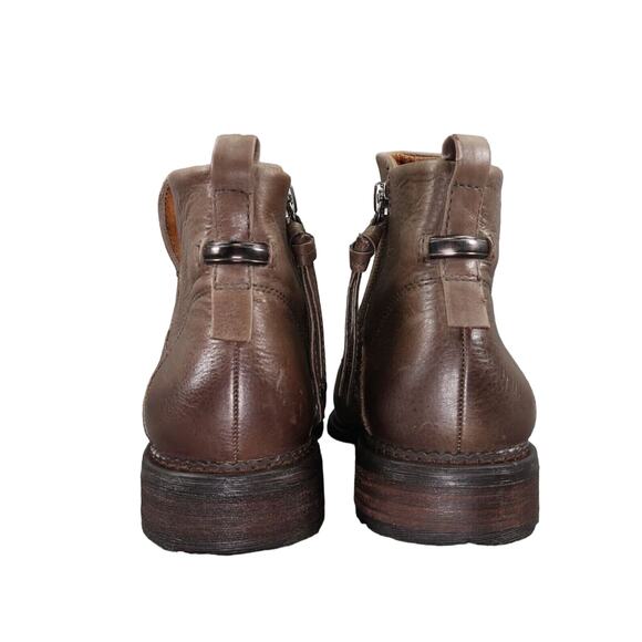 Franco Sarto Shoes Womens 6 Booties Classic Leather Hyla Ankle Boot Zip Cutout - Picture 5 of 16